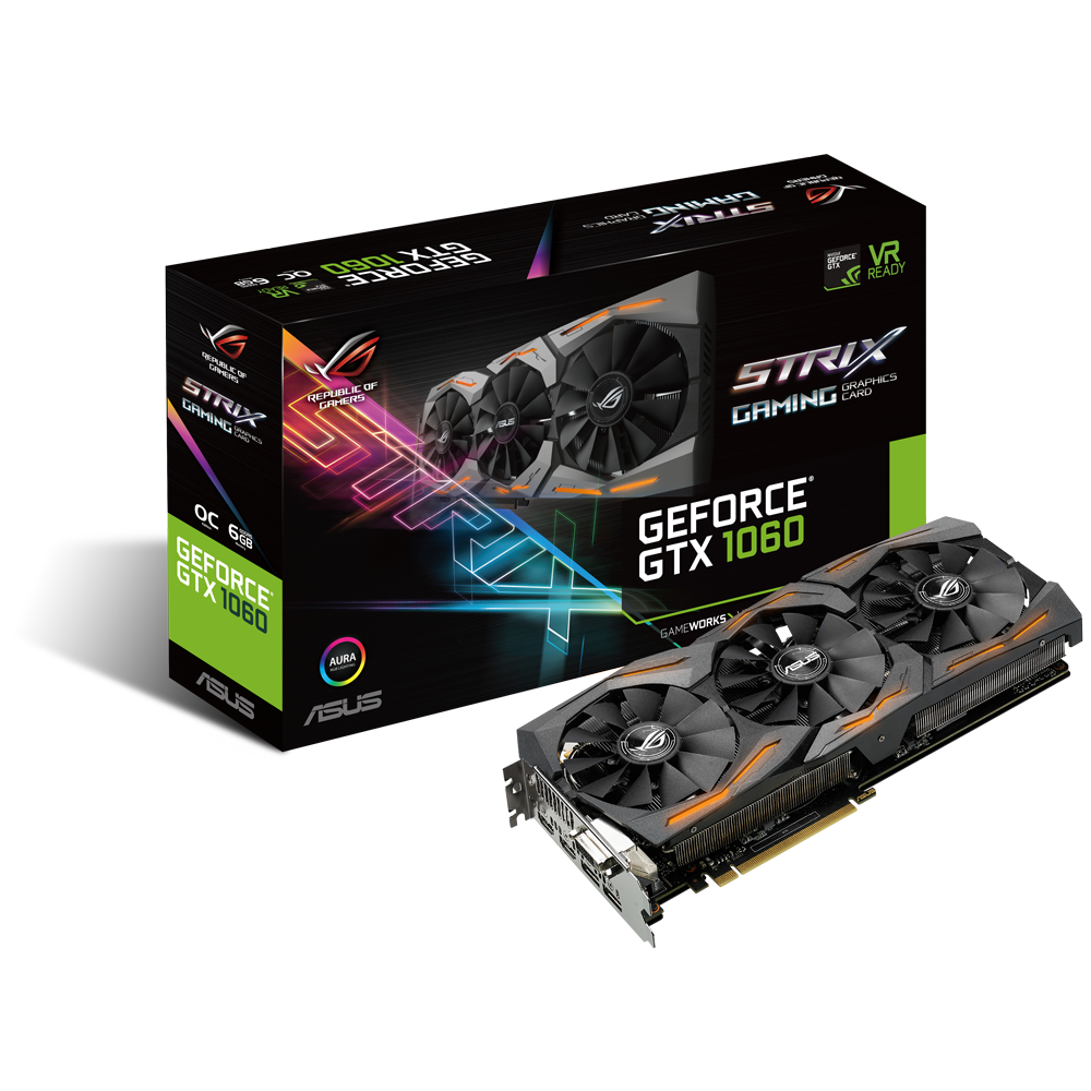 華碩ROG STRIX GeForce GTX 1060電競顯示卡，搭載NVIDIA GeForce GTX 1060圖形處理器，在3DMark11 Fire Strike Extreme效能跑分測試中，速度超過創始版顯示卡5%！